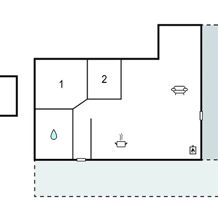 2 Bedroom Cozy In Hébergement de vacances Roslev